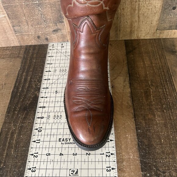 Tony Lama Vintage Gold Label Buckaroo Western Cowboy Boots Mens 11.5 D - Picture 7 of 12